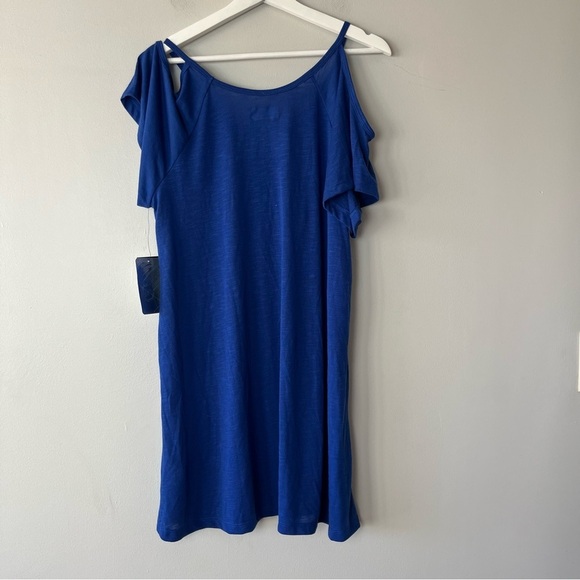 NWT NHL Tampa Lightning Cold Shoulder Blue Dress Medium - Picture 2 of 8